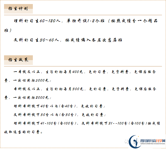 2022年涼山州越西中學(xué)高三招收復(fù)讀生嗎？