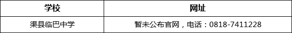 達(dá)州市渠縣臨巴中學(xué)網(wǎng)址是什么？