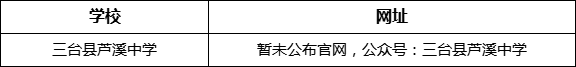 綿陽市三臺(tái)縣蘆溪中學(xué)網(wǎng)址是什么？