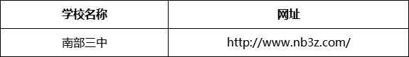南充市南部三中（南部縣職業(yè)技術(shù)學(xué)校）網(wǎng)址是什么？