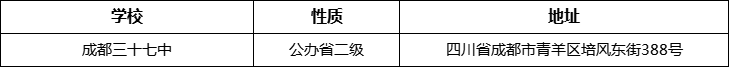 成都市成都三十七中詳細(xì)地址、在哪里？