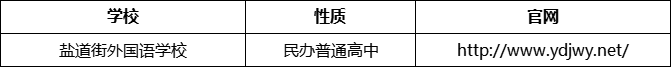 成都市鹽道街外國語學校官網、網址、官方網站